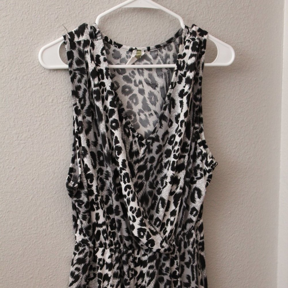 Short-Sleeved Leopard Print Tank